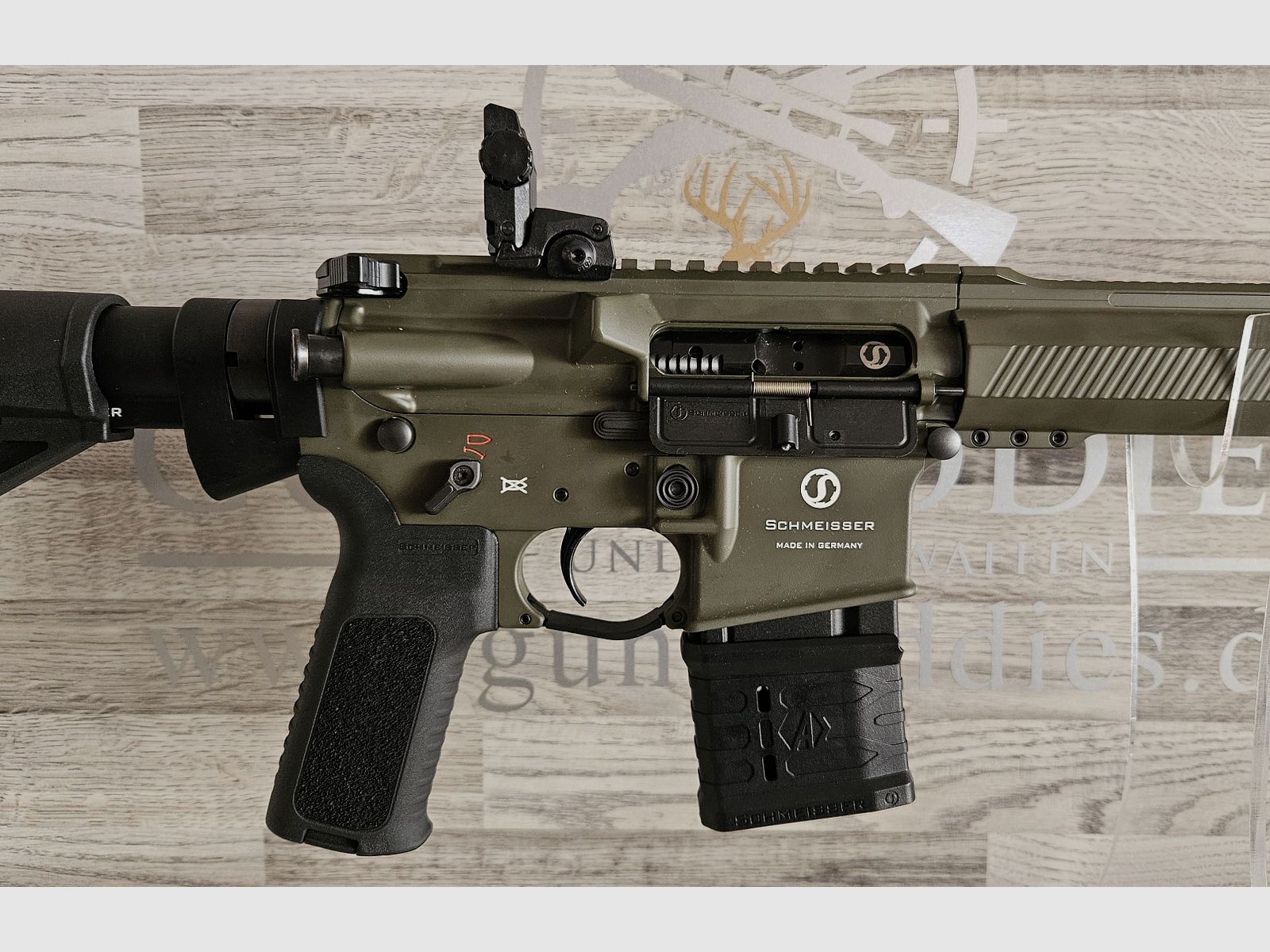 Schmeisser AR15 M4FL Sport Oliv 14,5" Kal. .223Rem. - verzendkosten vrij ! - Nieuwe goederen van de vakhandel