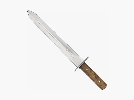 Haller Jagd- und Abfangmesser Hirschfänger 270 mm Walnussholz