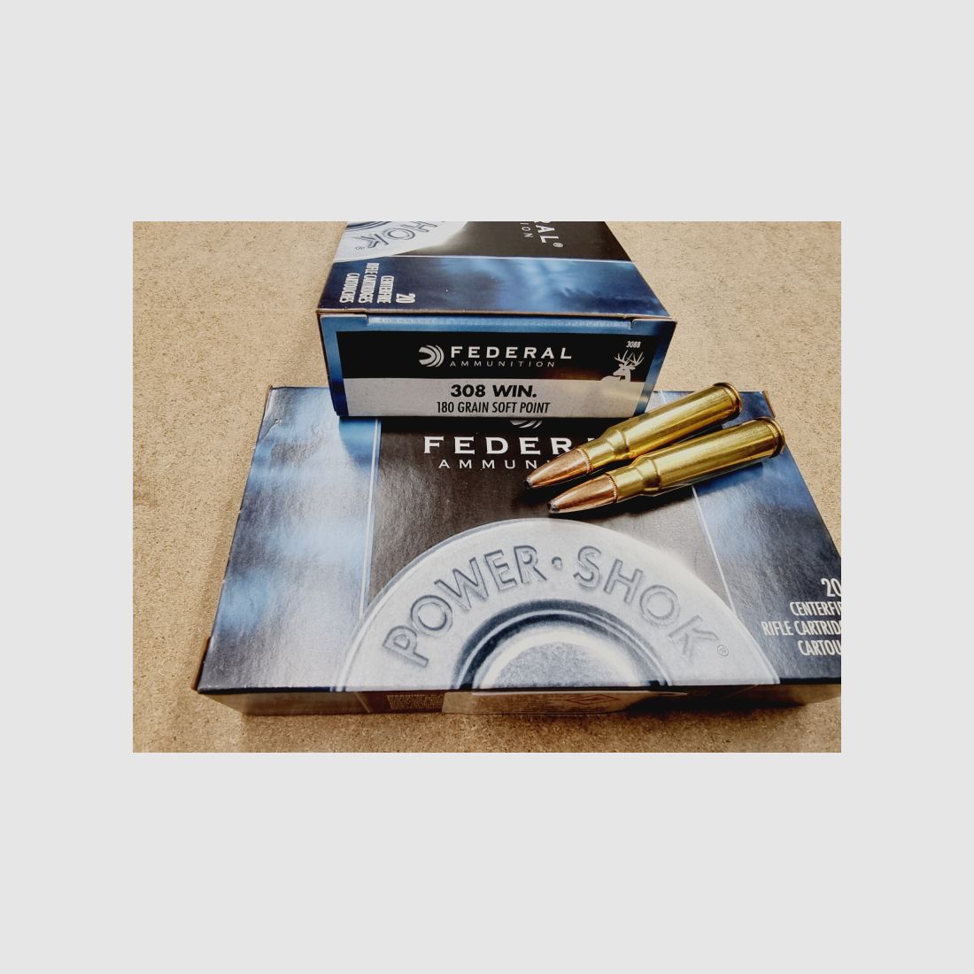 .308/180 grs. Federal Soft Point 20 stk. No. 308B