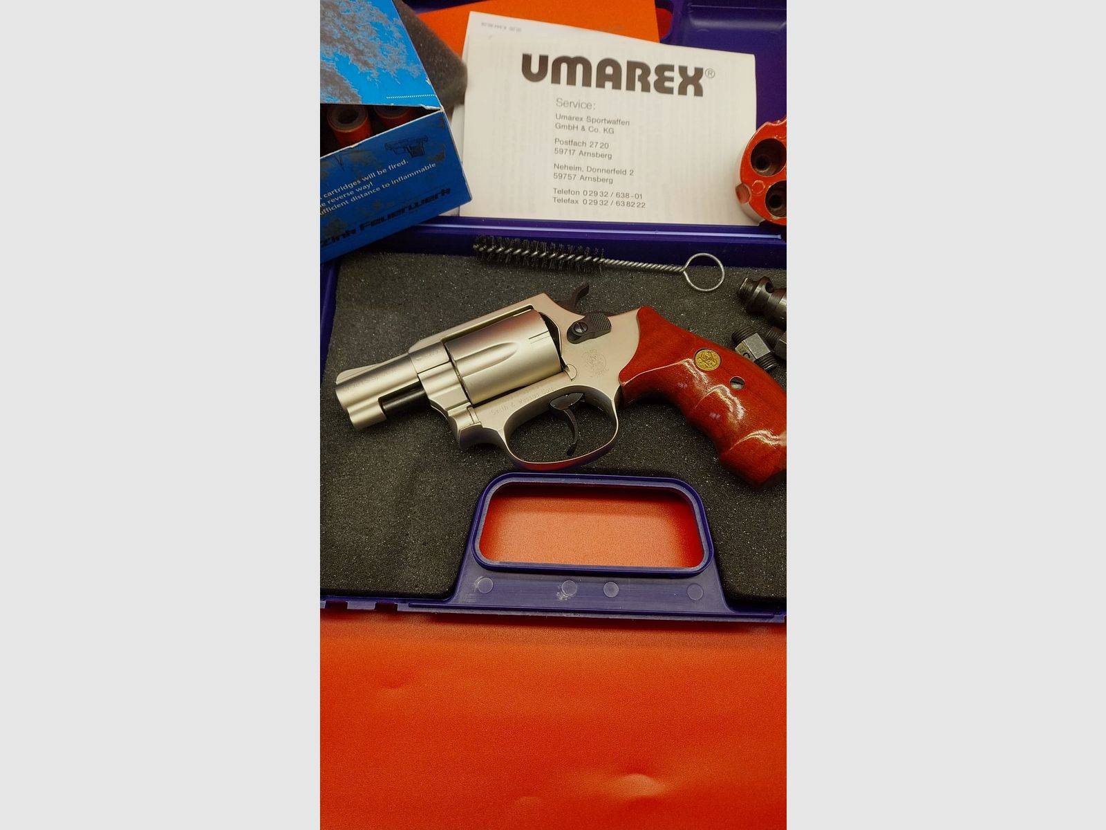 Smith & Wesson Model. Chiefs Special ca, 9mm k. PTB 503 "Nuovo, usato solo una volta