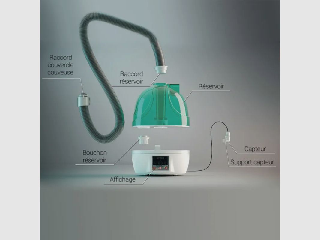Couveuse automatique Egg Tech 49 Biomaster River Systems avec humidificateur Nebula, image 4 sur 10