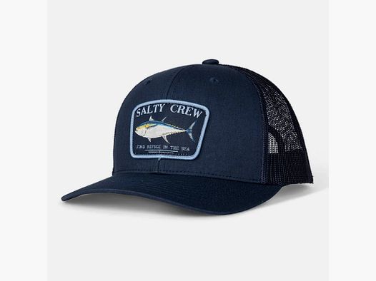 CAP SALTY CREW BIG BLUE RETRO TRUCKER NAVY