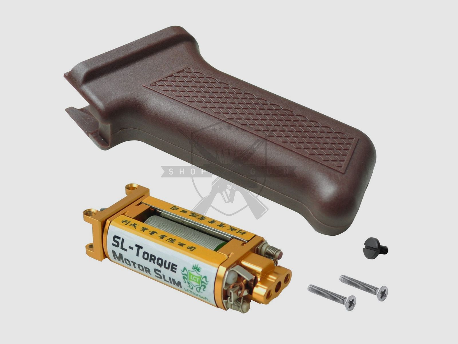 LCT AK Slim Pistolgrip (Ciemnoczerwony) w tym Slim High Torque Motor