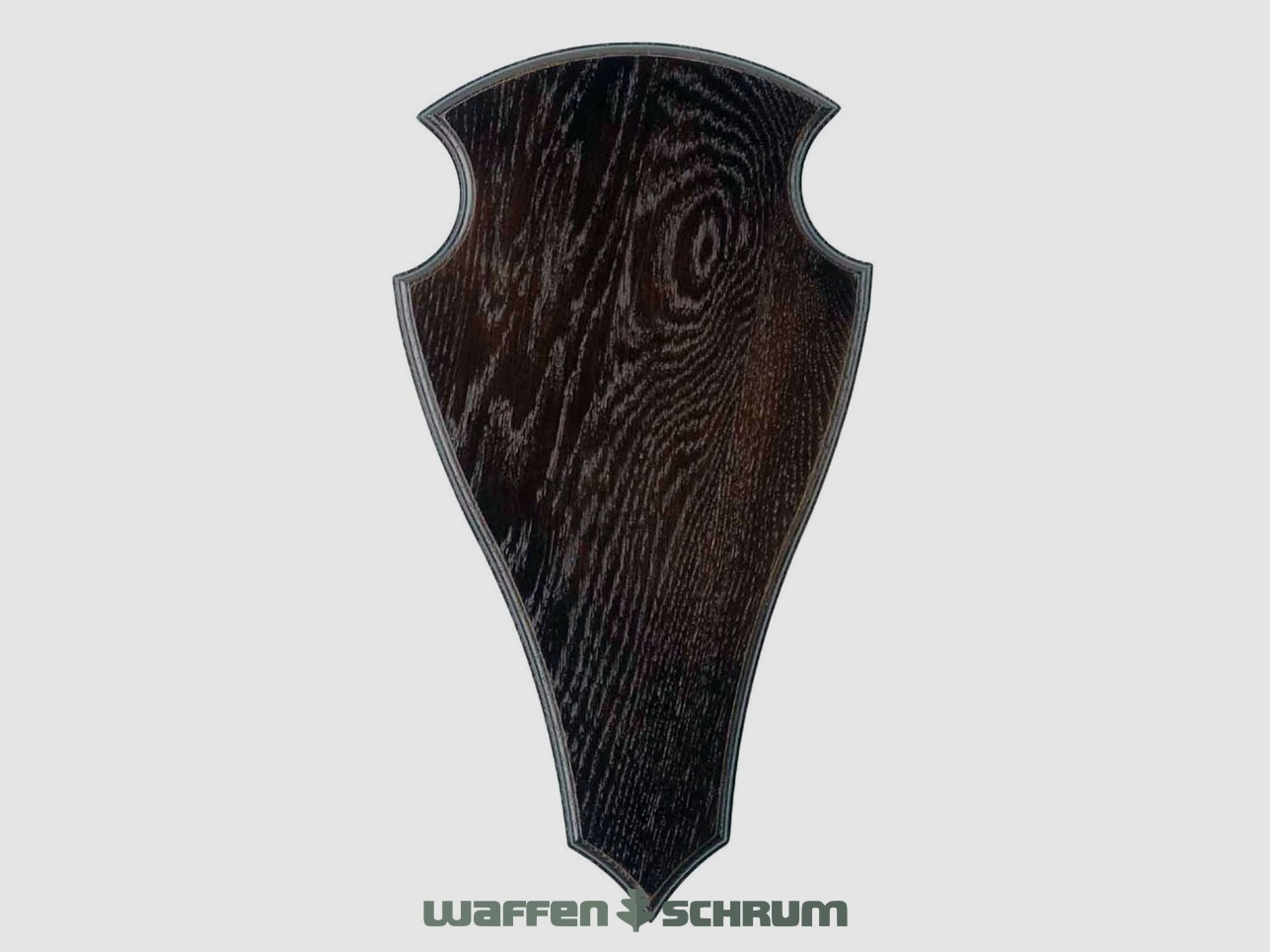 Eurohunt Geweihbrett 45x24cm Eiche - Dunkel - Spitz