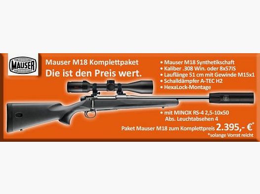 Mauser M18 in 8x57IS Komplettangebot