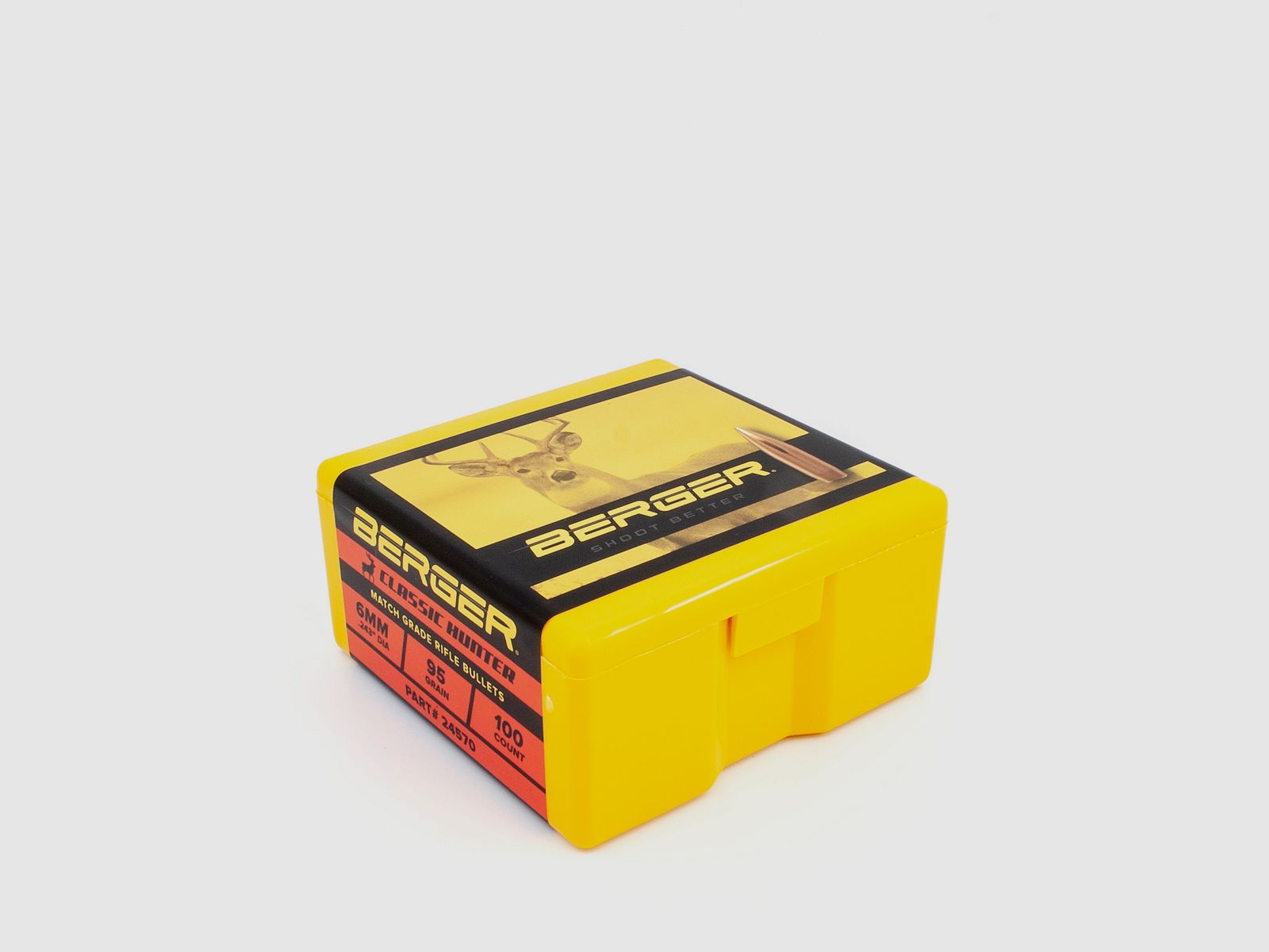 Berger Bullet 6mm/.243 Classic Hunter 95GR 100 Pieces