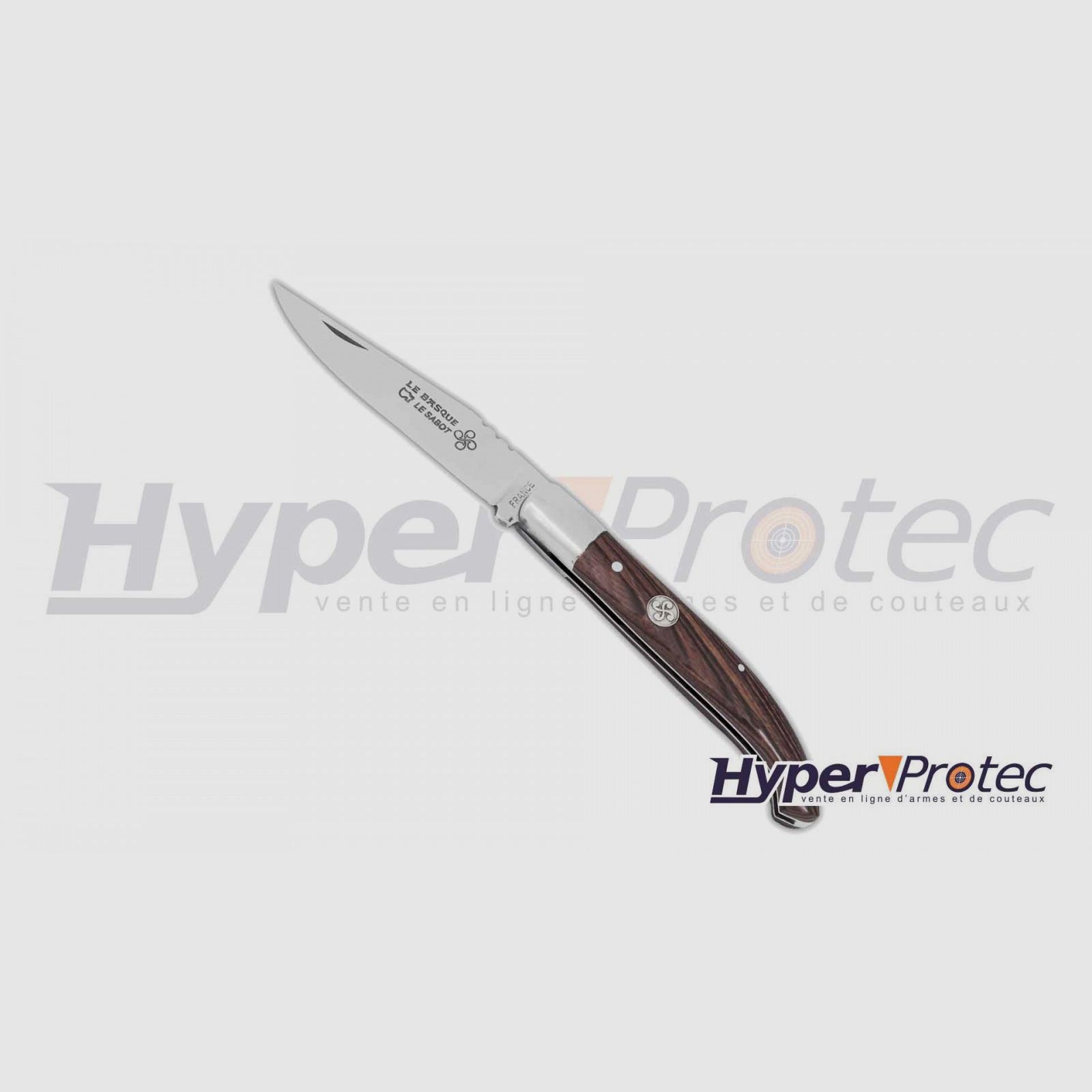 Le Basque Pocket Knife with Medallion Handle in Violet Wood 10 cm, image 2 of 2