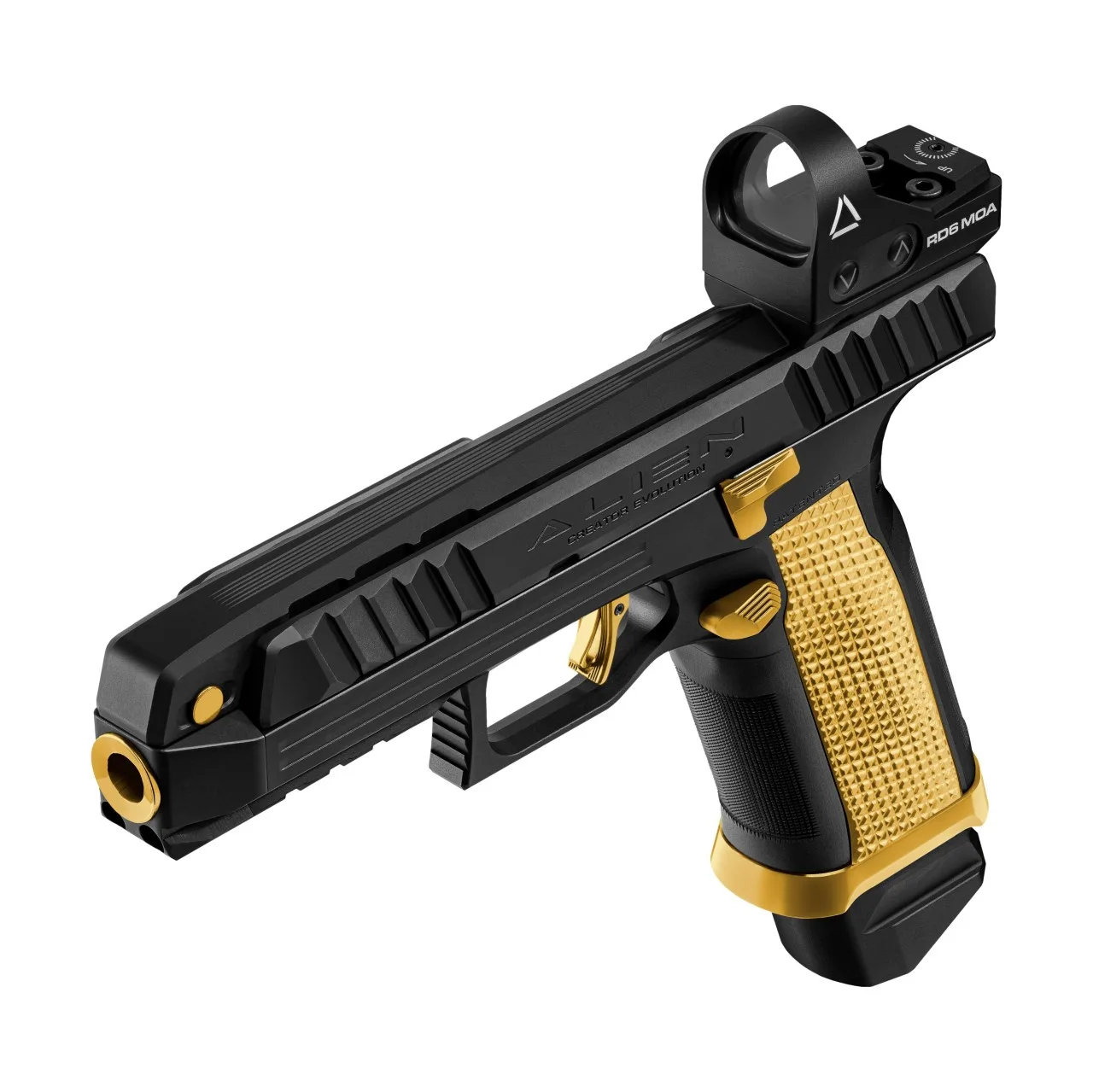 Laugo Arms – Pistolet / Alien Creator Full Kit Black Gold / 9mm, image 5 sur 8