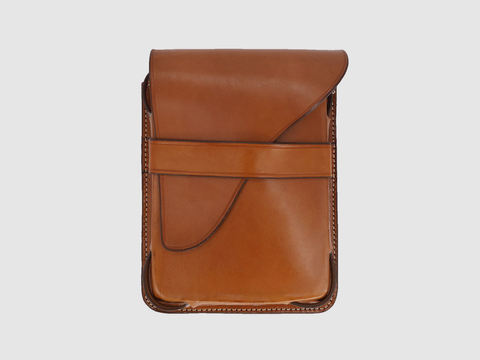 Tablet bag with carrying strap brown