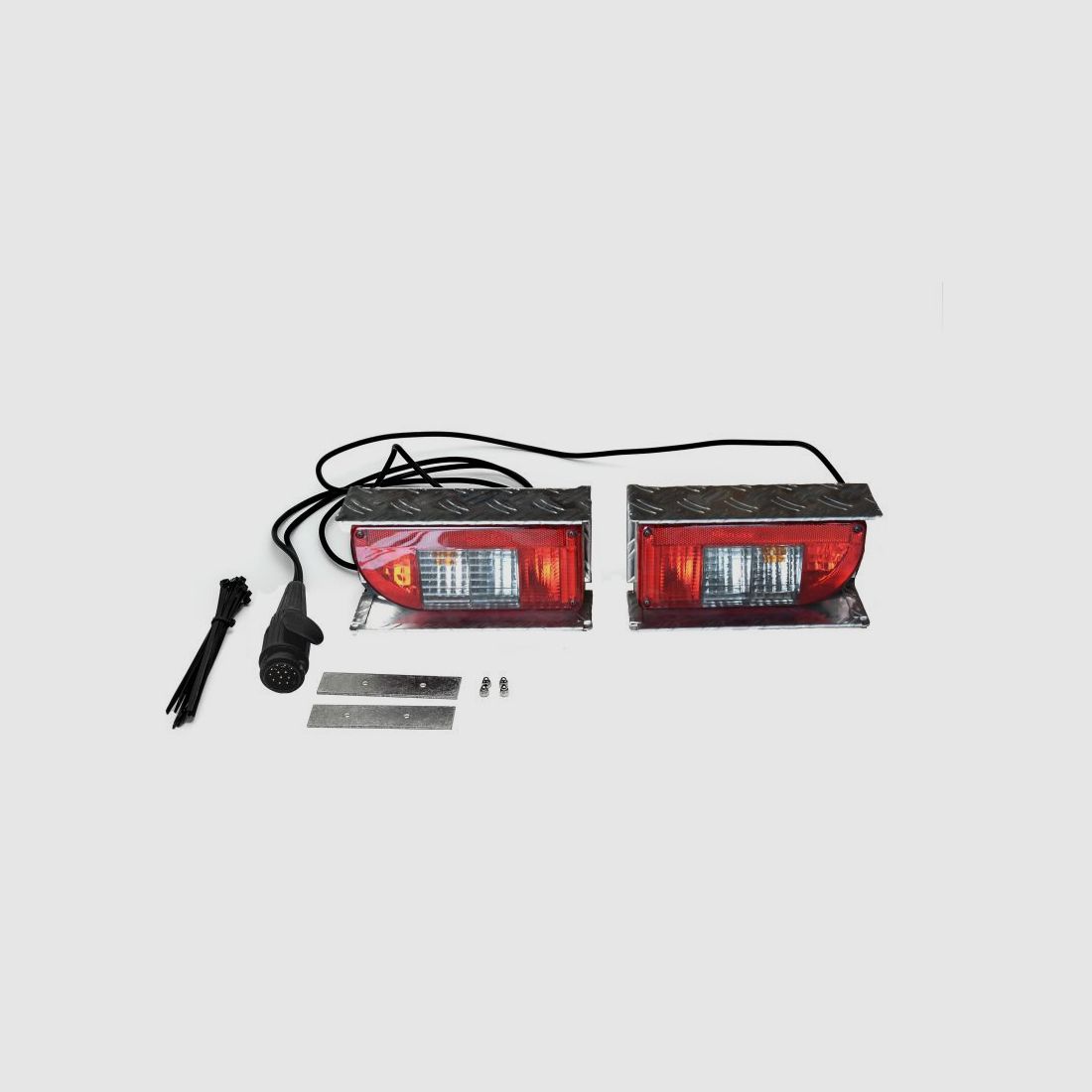 Kit d’éclairage Heck-Pack (grandes lampes) avec capot de protection en aluminium, image 1 sur 3