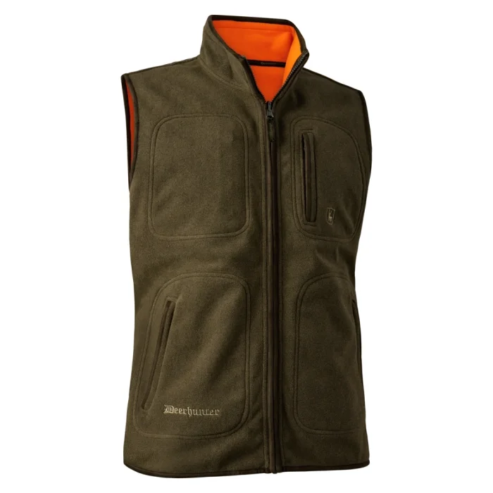 DEERHUNTER Gamekeeper Reversible Fleece Vest – Safety Orange (4525-663), image 2 of 5