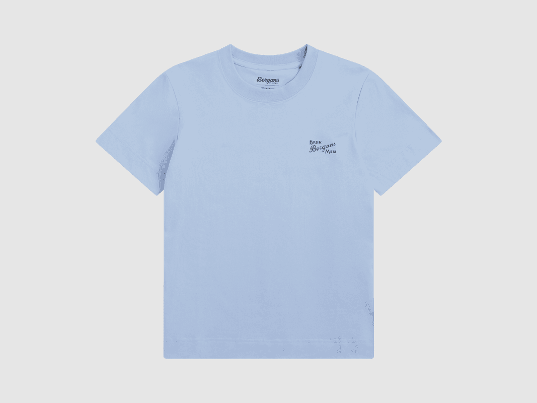 Bergans Graphic Cotton Tee Women Cool Blue/Navy Blue Bruk Bergans XS