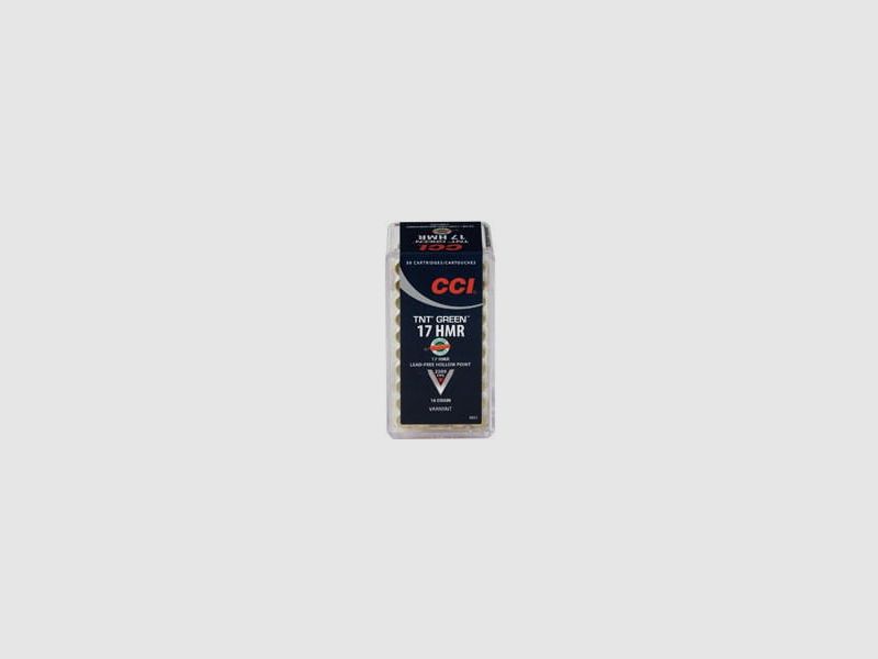 CCI .17 HMR TNT Green Hollow Point 16gr - 50 pcs.