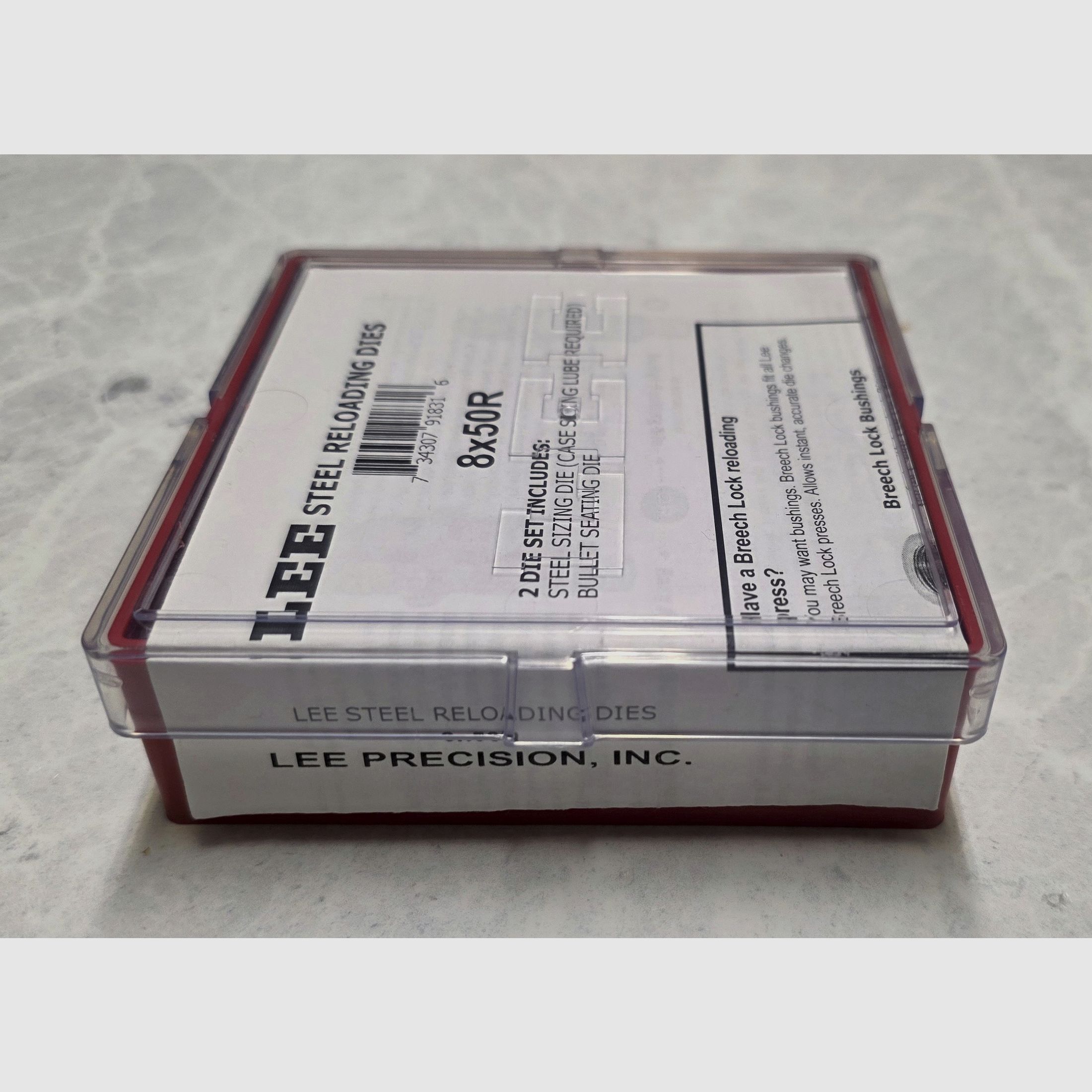 LEE 8x50 R (.323) Mannlicher full caliber die set LIMITED + accessories !NEW!