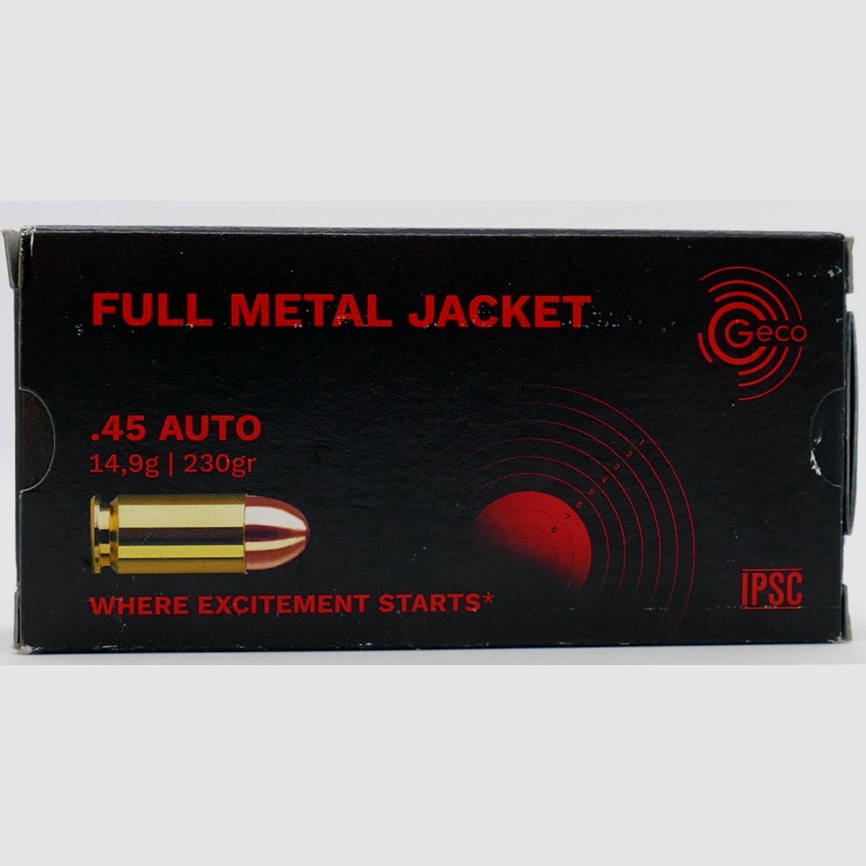 Geco .45 Auto VM 14,9g/230gr. Kurzwaffenpatronen