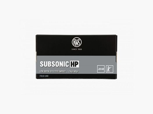 500 Patronen RWS Subsonic Kal.22 LR