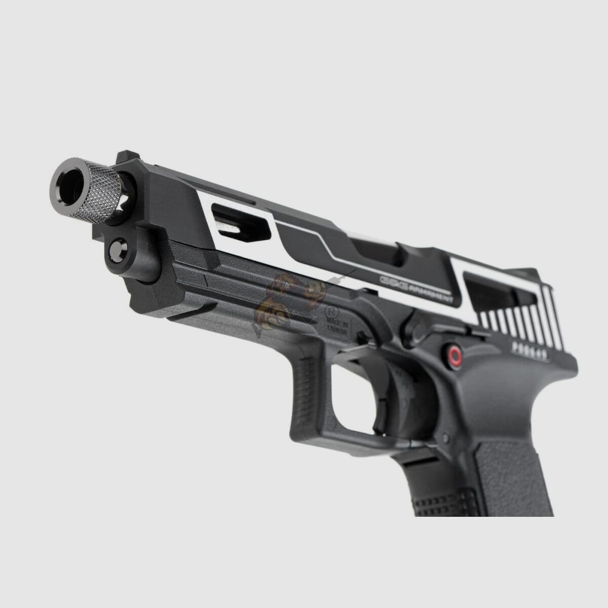 GTP9 MS CNC Metal Slide Gas Blow Back Black/Silver Airsoft Free from 18 - GBB - F | G&G