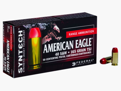 Federal Pistolenmunition American Eagle .40 S&W 10,7g Syntech Jacket Flat Nose
