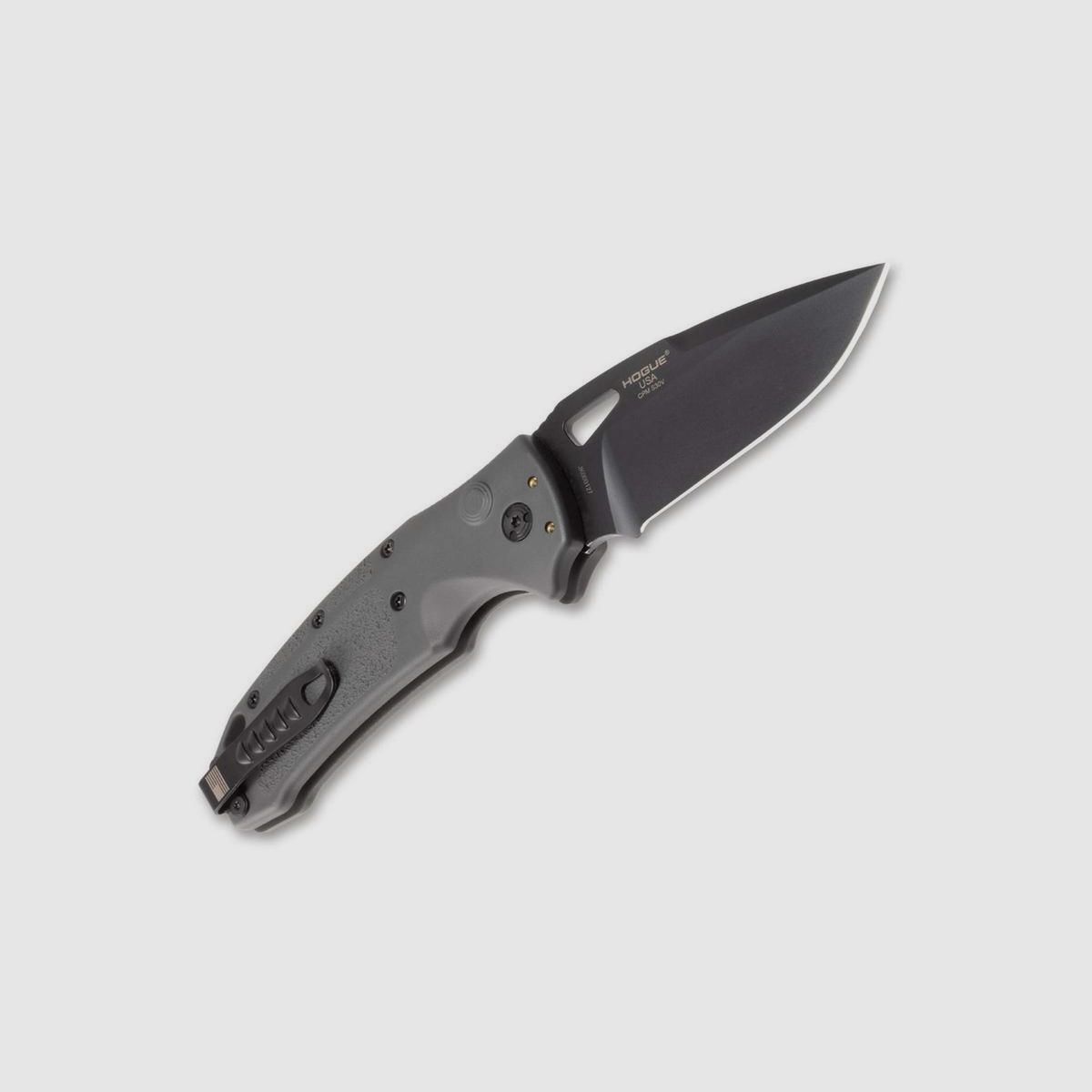 Sig Sauer K320A Automatikmesser grau mit schwarzer 3,5" Droppointklinge, Bild 6 von 8