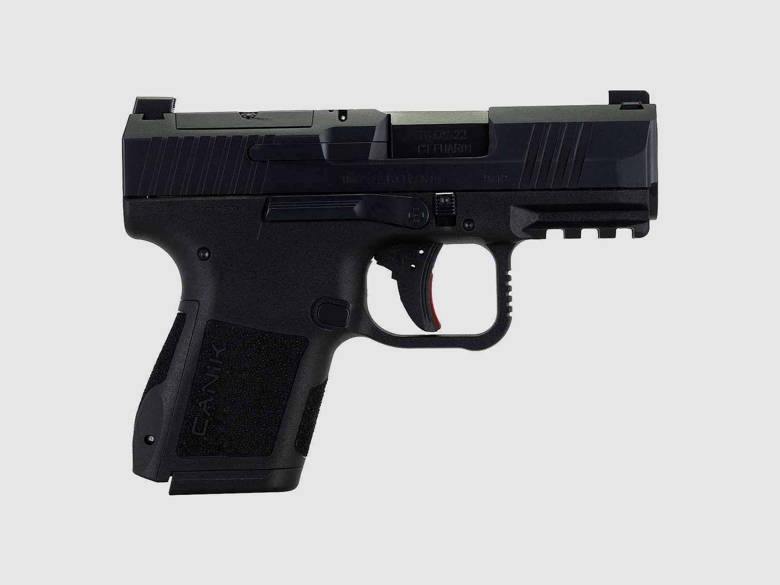 Canik MC9 Micro Compact, 9x19, SAO, Schwarz, inkl. 12 Schuss Mag. + 15 Schuss Ersatzmagazin