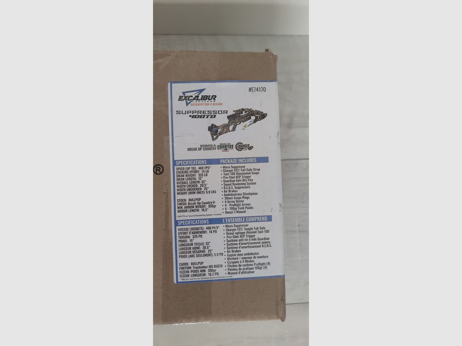 Excalibur Crossbow Micro Suppressor 400TD Mossy Oak BU Country (Armbrust)
