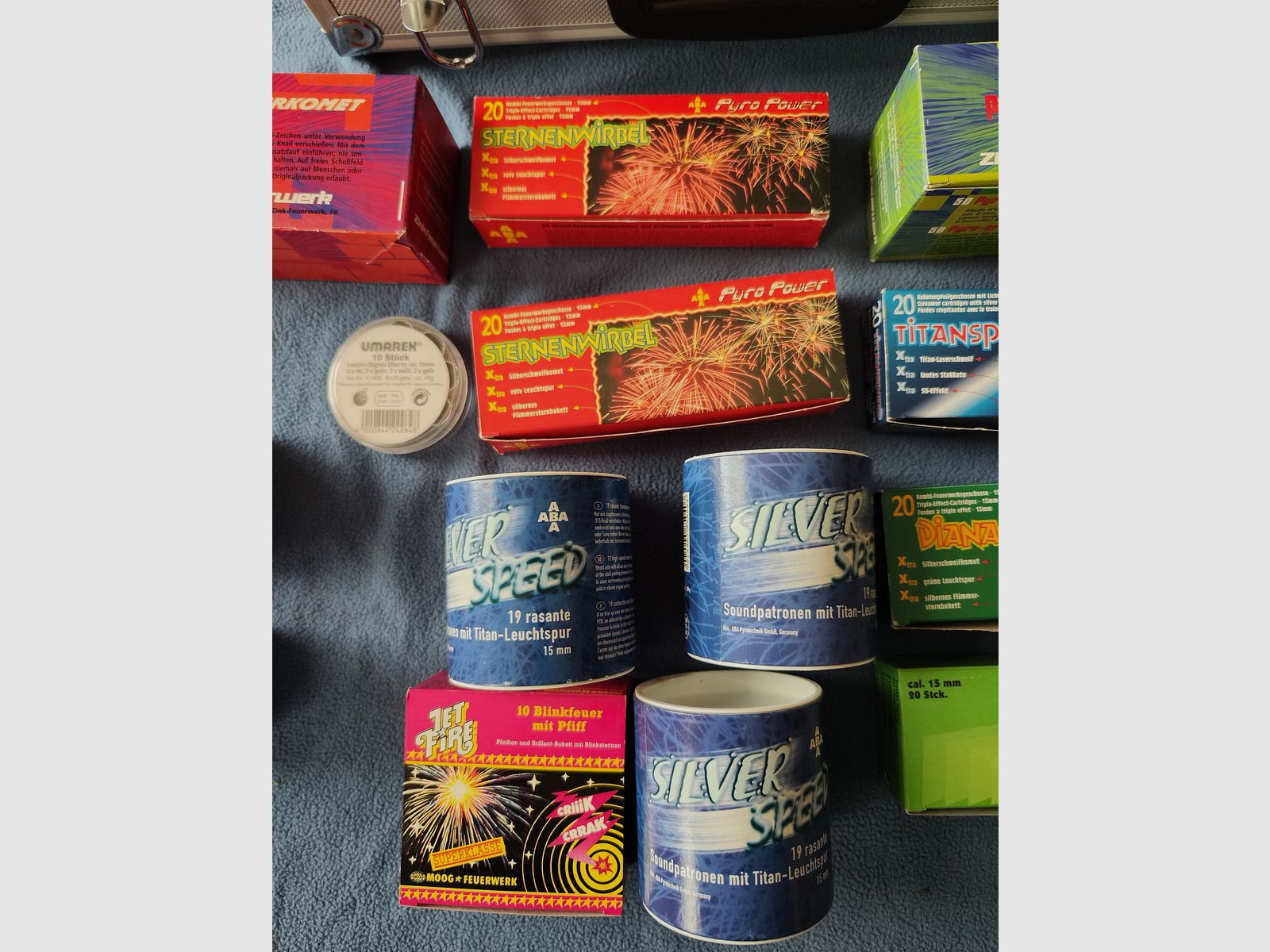 Raketenpijlen Pyro Power ABA Umarex Metalen Koffer