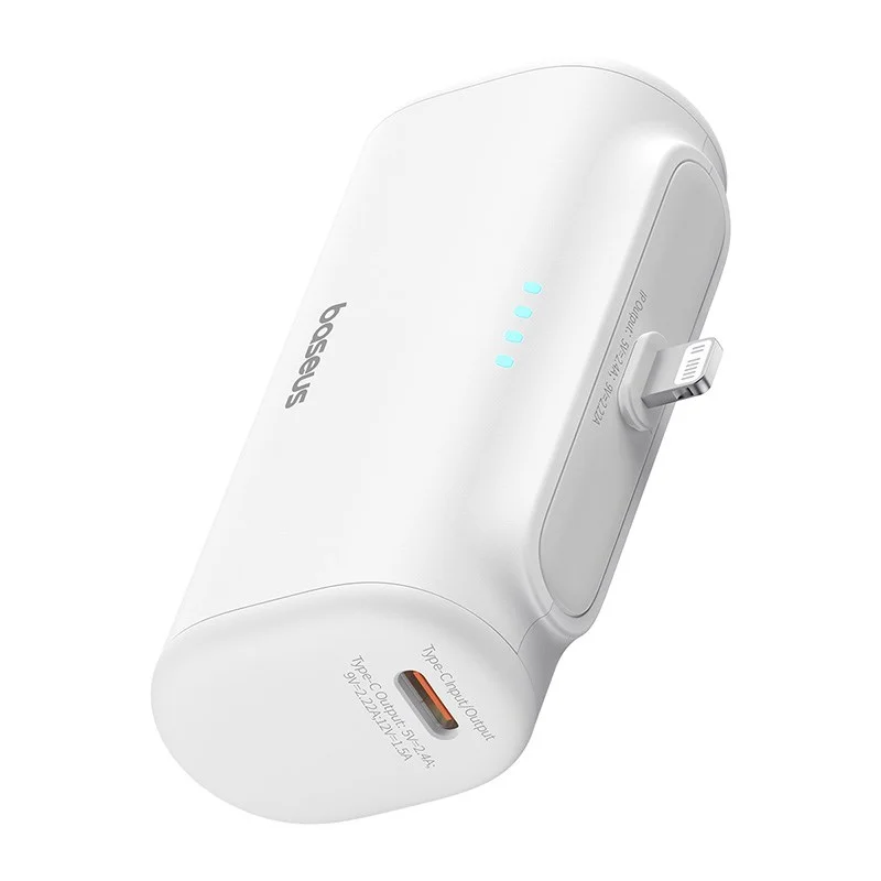 Powerbank Baseus Compact IP 5000mAh 20W USB-C/Lightning (biały), zdjęcie 8 z 16