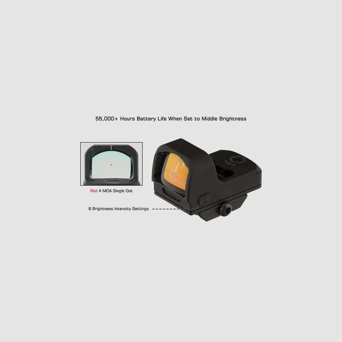 UTG (Leapers) Mini Reflex Dot 4 MOA - RDM20 - Green