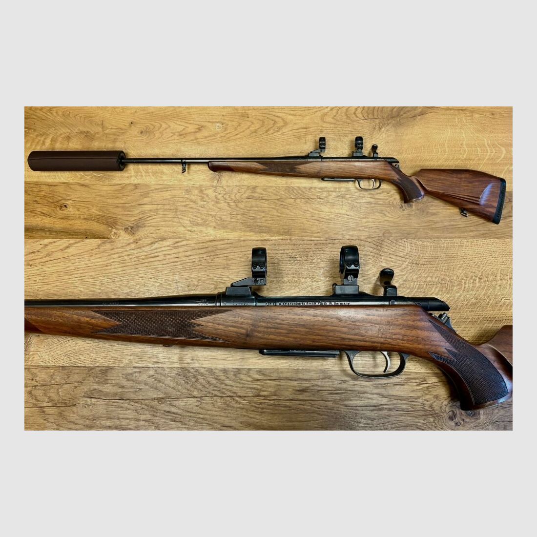 Karabinek Krico Kriegescorte z tłumikiem dźwięku, bezpieczny karabin powtarzalny