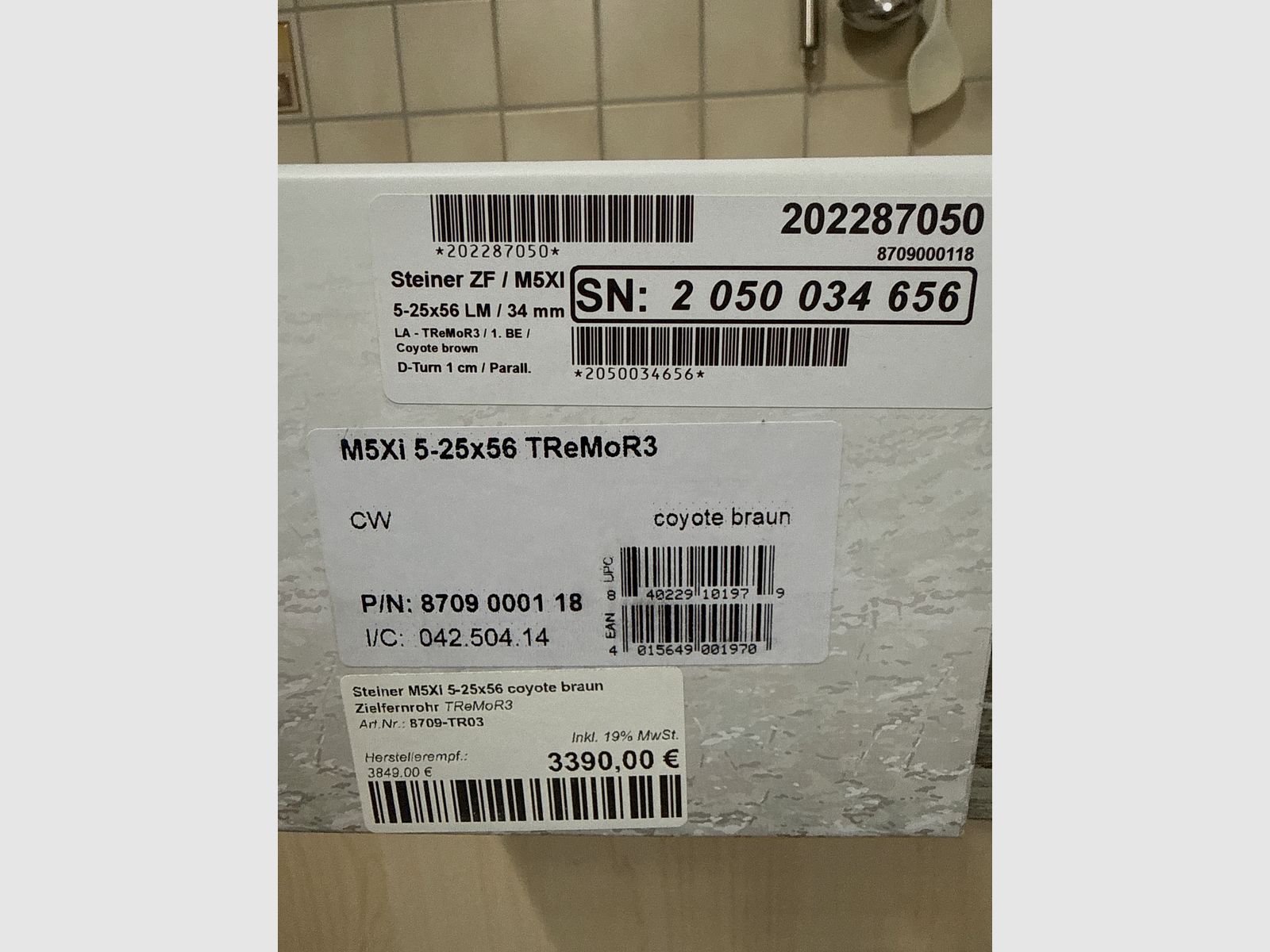 Steiner M5XI Sand Tremor 3 with Spuhr mount and level