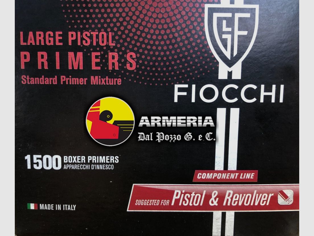 FIOCCHI LARGE PISTOL PRIMERS