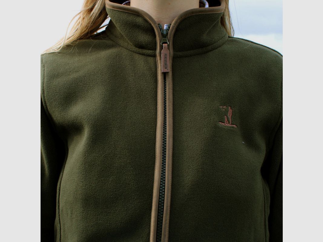 Fleecejacke Damen Scotland khaki 4 Taschen S-XL, Bild 4 von 9