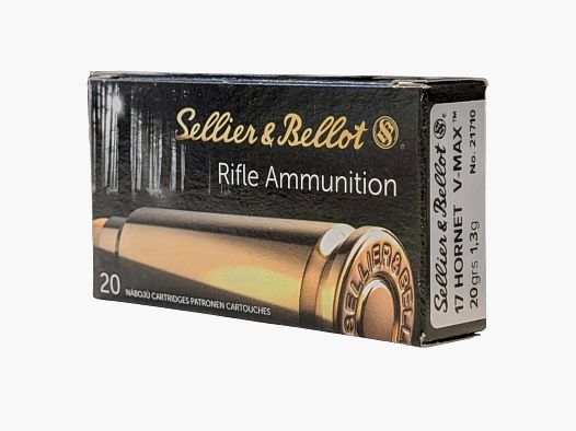 S&B .17Hornet V-Max 20gr. 20-Schuss