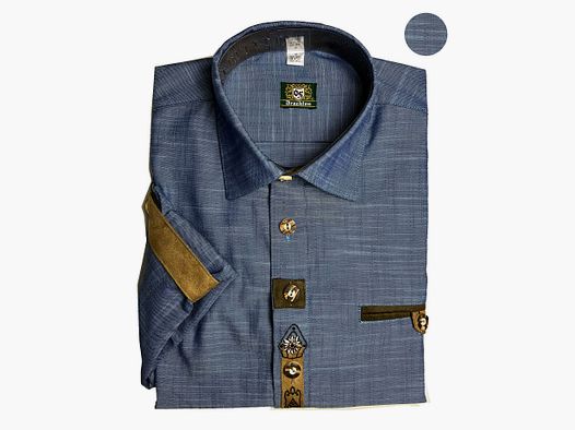 SKOGEN MEN'S SHIRT WITH FOLK EMBROIDERY