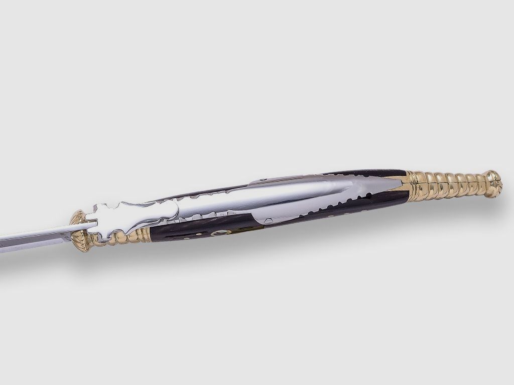 Klassisches Messer Joker, „La Joyita“, für Sammler oder Geschenk, Griffe aus Büffelhorn., Bild 3 von 3