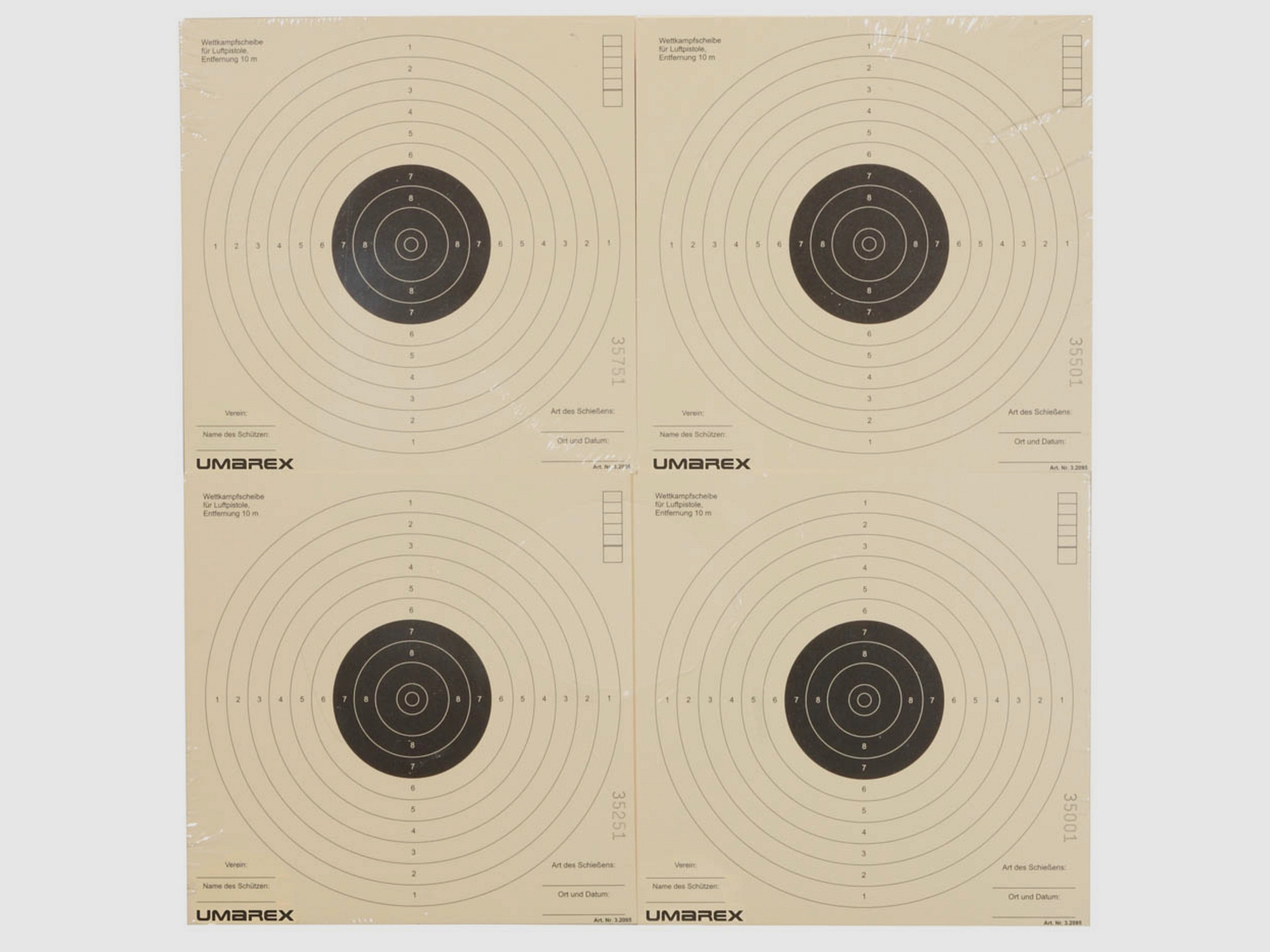 Umarex 3.2095 - Target sheets 17x17 cm - 1000 pcs.