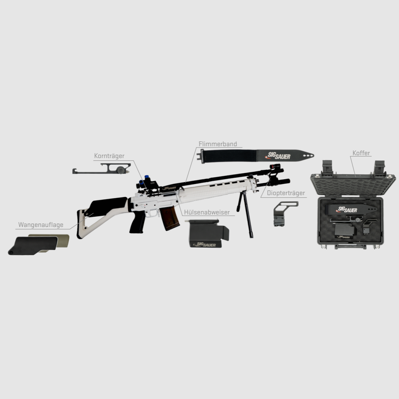SIG Sauer Visierlinienverlängerung mit Wangenauflage Grün für Stgw 90, Bild 1 von 2