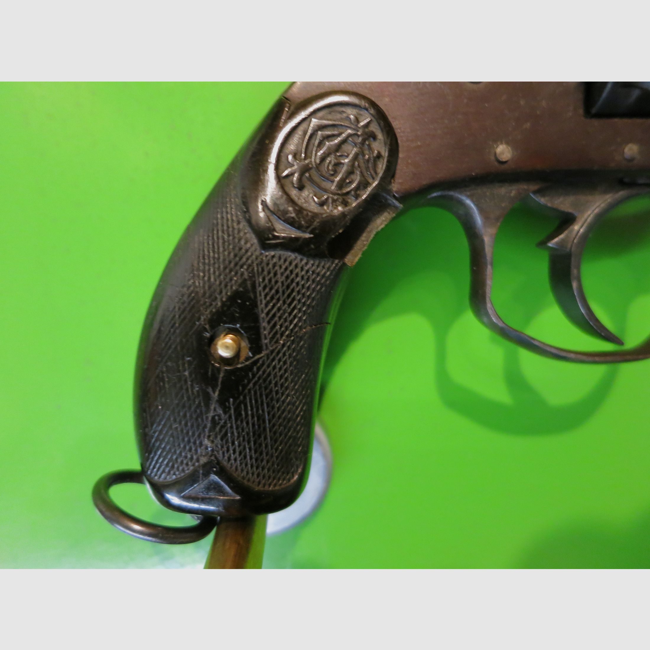Garate Anitua & Co. (Marca) Kipplauf-Revolver, Kopie Smith & Wesson Frontier, super selten     #96-, Bild 9 von 13