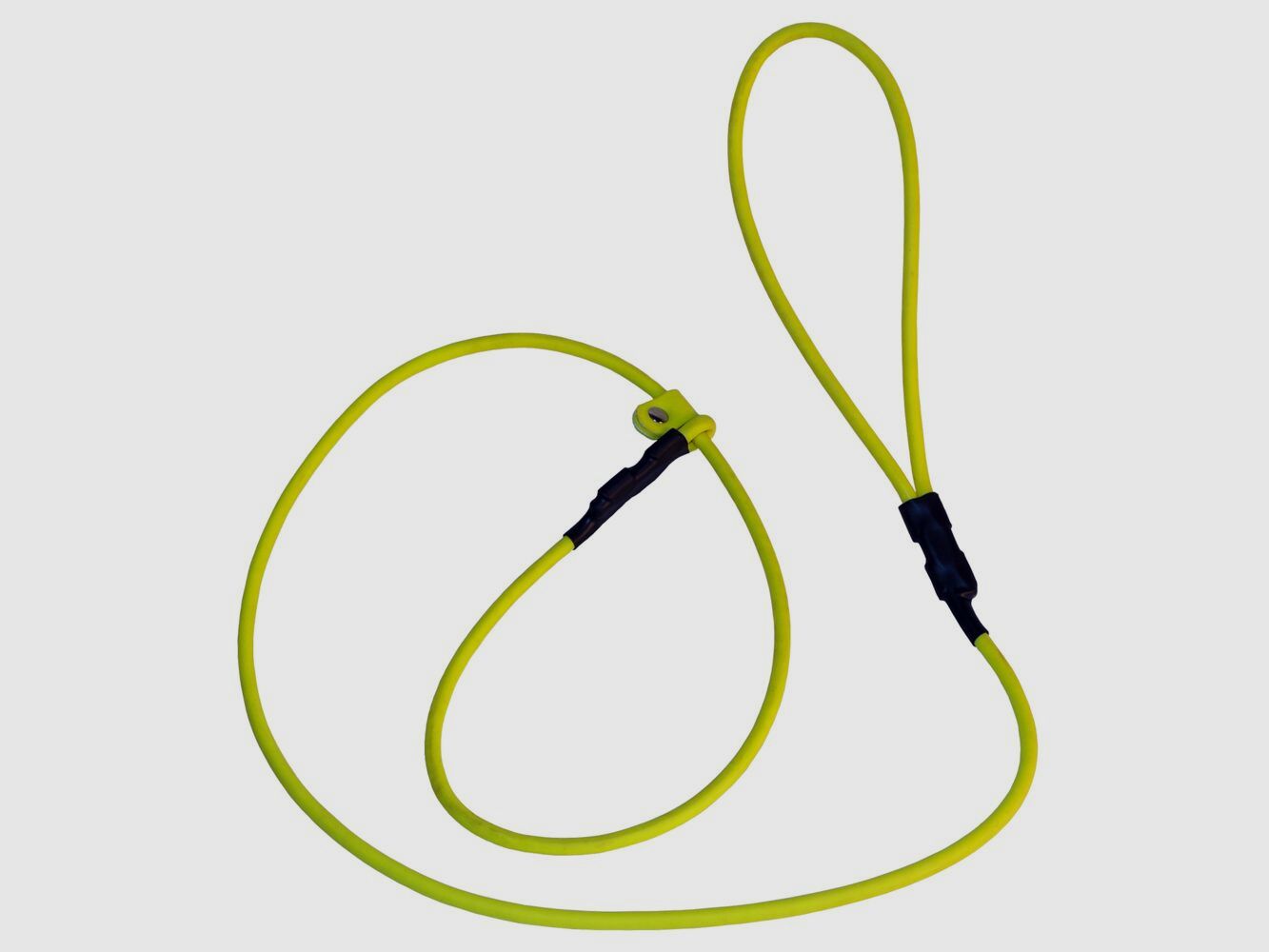 Handleine rund mit Würgehalsung – gelb