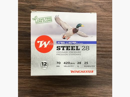 Winchester .12/70 Steel 28g 3,1mm  P4  a"25 Stück