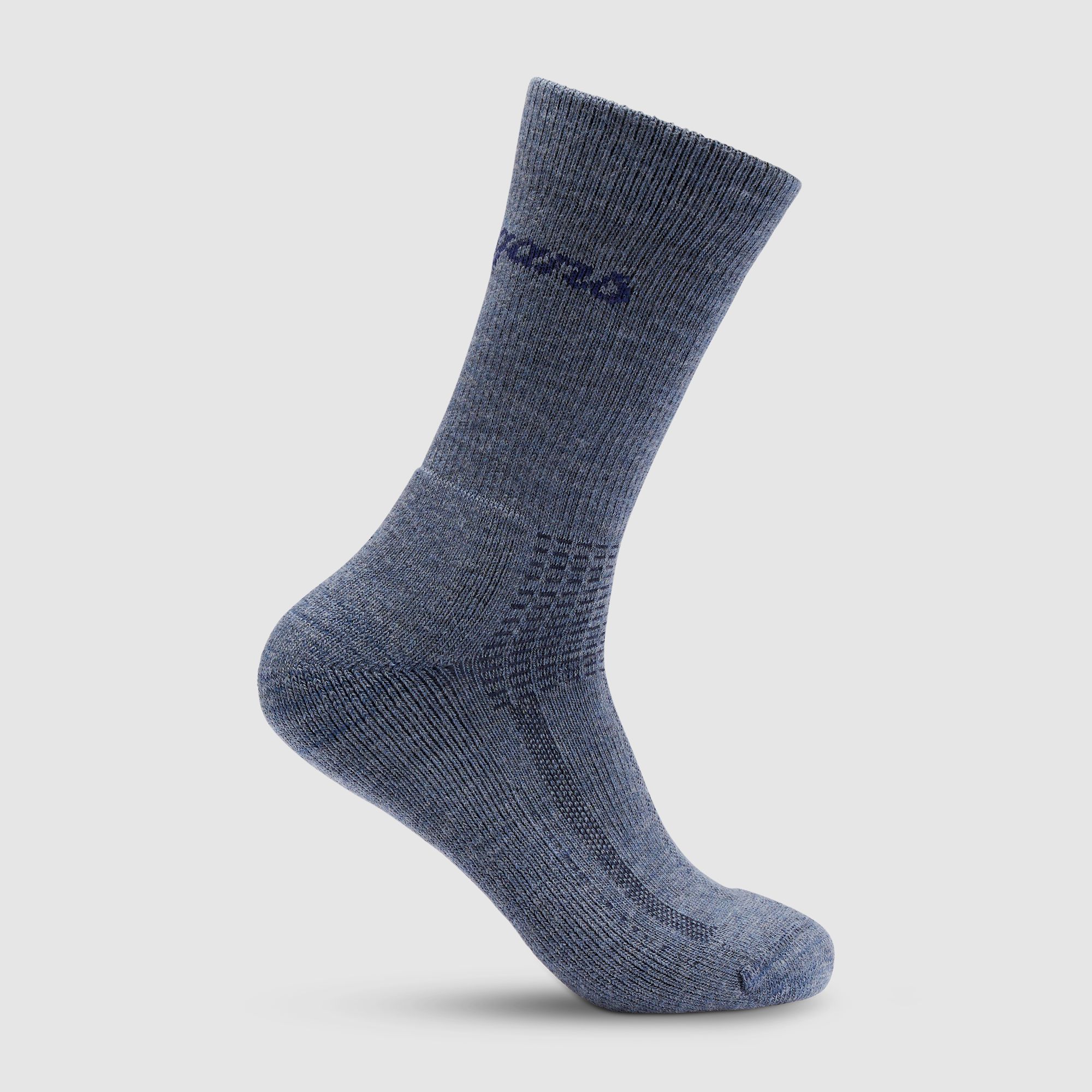 Chaussettes Bergans Allround Mid Merino Rembourrées Granite Bleu/Navy Bleu 38-40