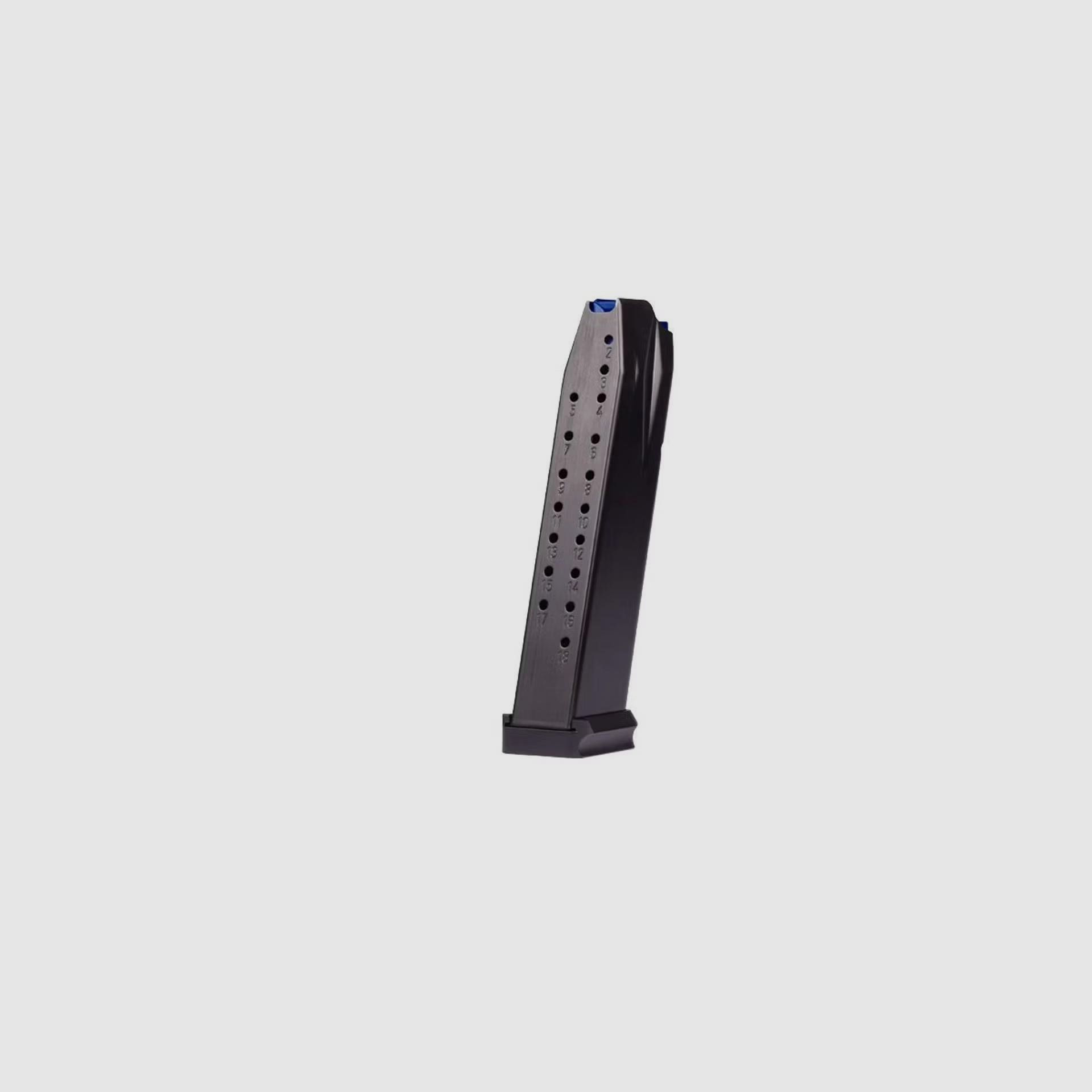 Walther Magazin PDP PRO Full Size /PDP Match / PDP Steel Frame Match Kal. 9mm Para, 18 Schuss mit schwarzem Alu Boden