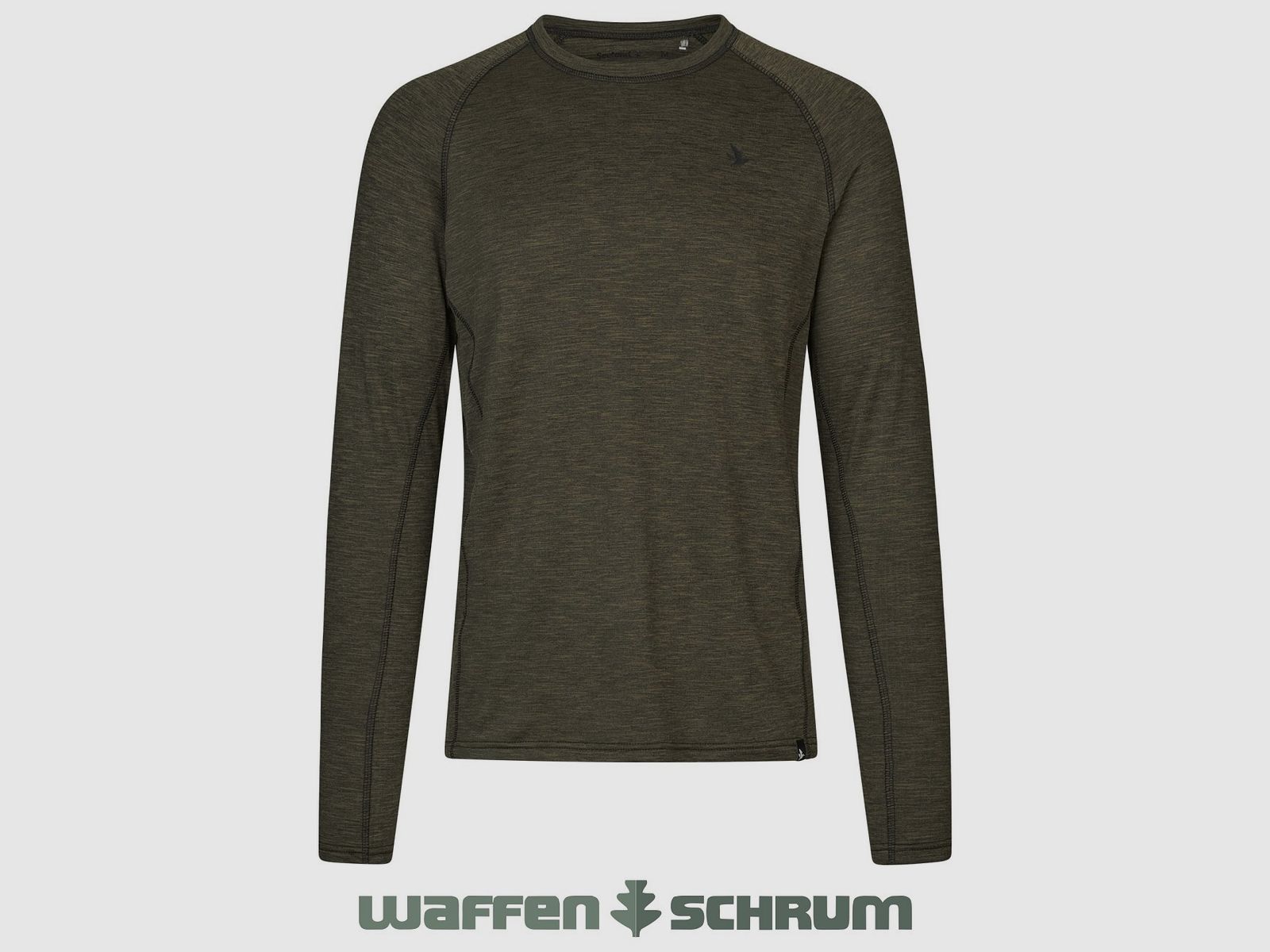 Seeland Langarmshirt Peak Pine groen melange