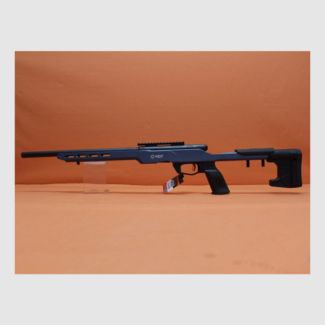 Savage	 Rep.Büchse .22lr Savage B22 Precision Titanium Blue MDT Chassis 18" Lauf/ Gewinde 1/2-28