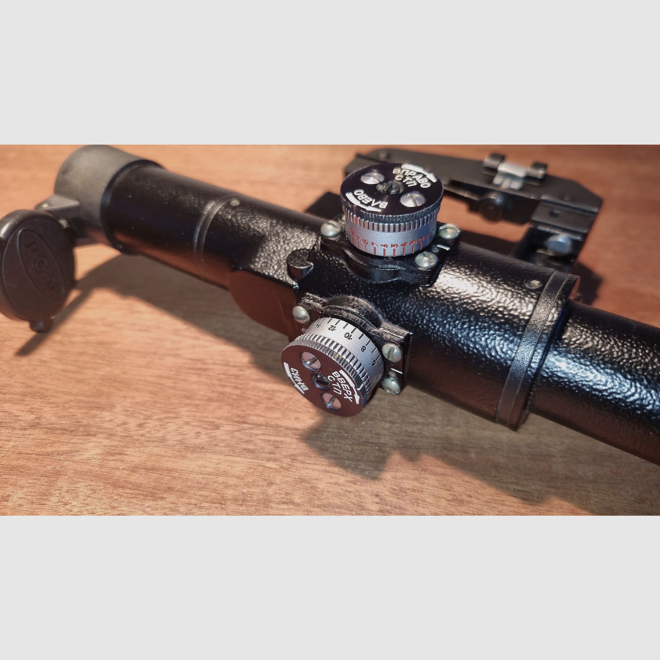 Belarussisches Zielfernfohr BelOMO POSP 4x24V (PSO-1) Mit LCT Mount Extender für Airsoft AK Kalaschnikow / Dragunow / Vintorez +++