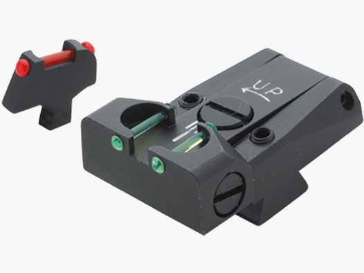 LPA Sights Fiber Optic Adjustable Sight Set LPA TTF — TTF36GL