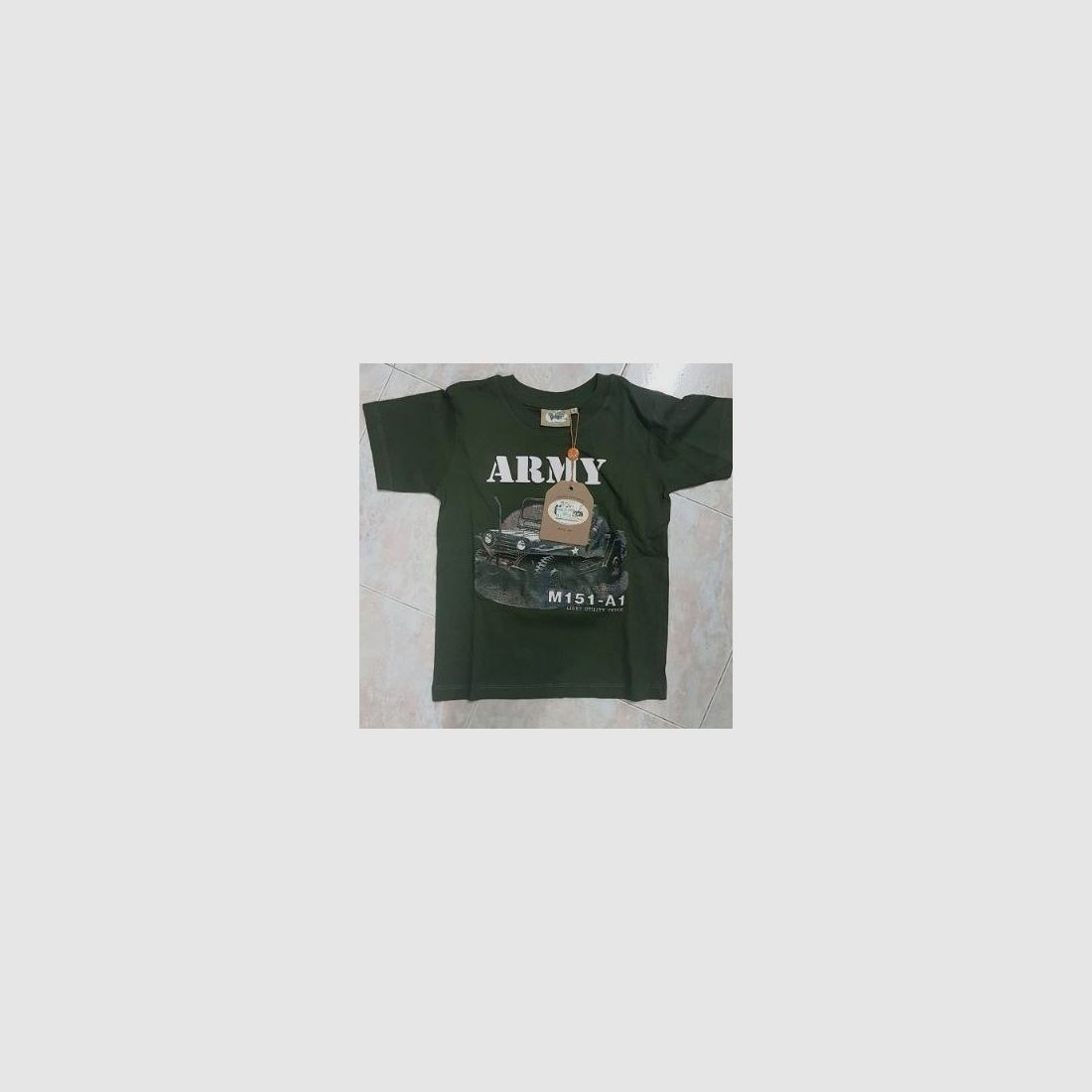 Kinder Jagd T-Shirt grün Mod. 94256 Army, Bild 2 von 2