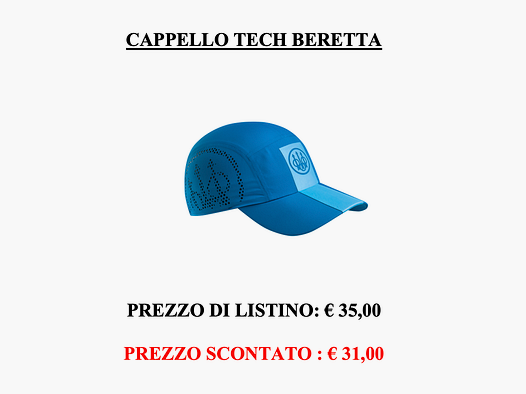 Beretta – Cappello Tech Blue twilight