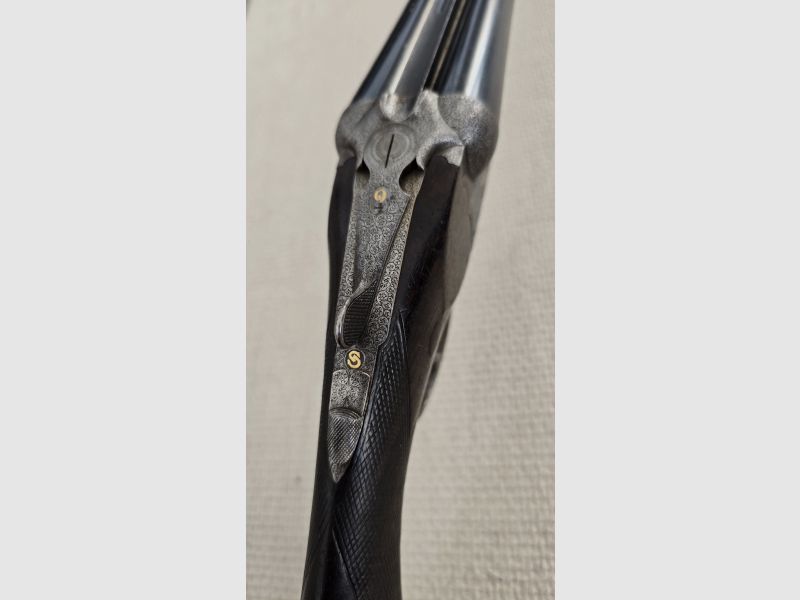 Luxury shotgun Guyot Paris, 1870, Whitworth double barrel, "MIEUX MOURIR QUE ME TERNIR"
