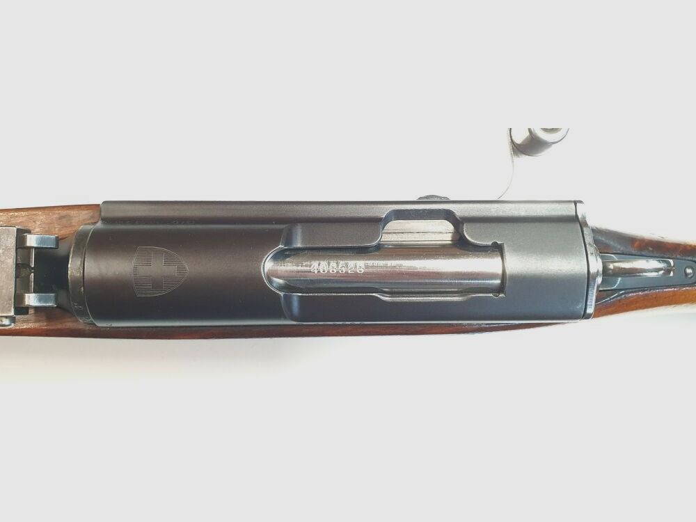 Waffenfabrik Bern Carabina a Ripetizione Svizzera Schmidt Rubin K31 Calibro 7,5x55 svizzero numeri corrispondenti + canna Hämmerli Match